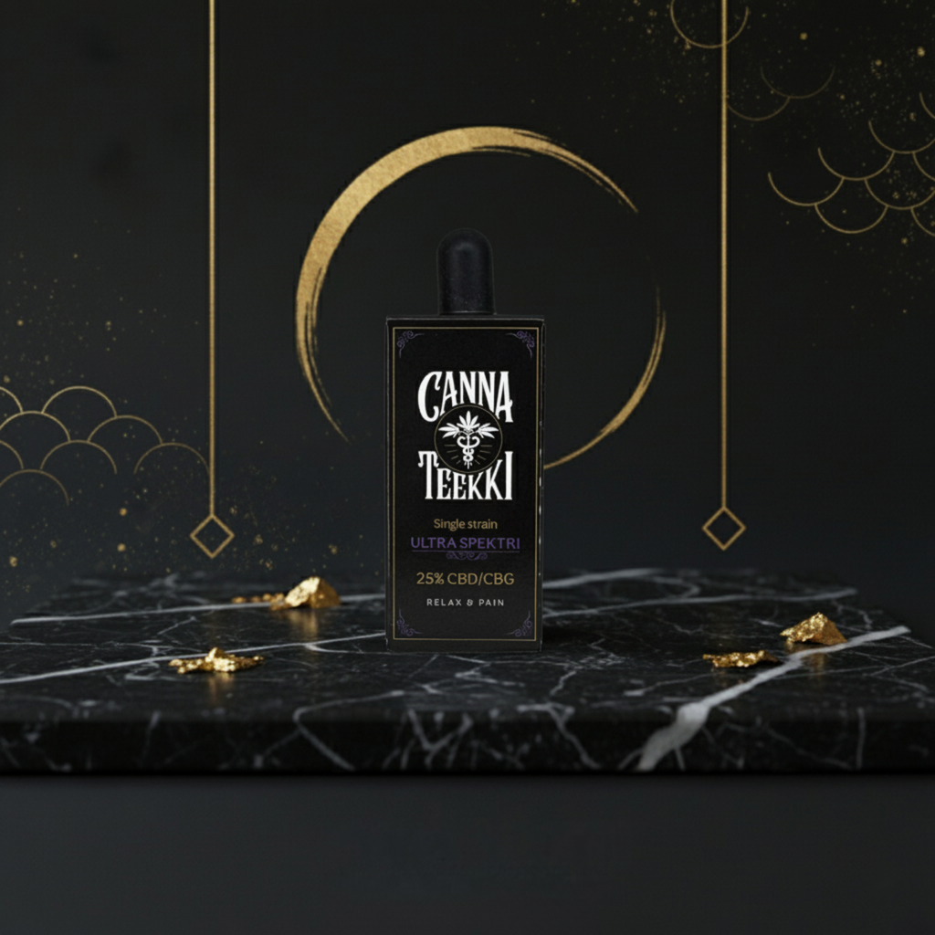 CANNATEEKKI SINGLE STRAIN 50/50 25% CBD/CBG Öljy